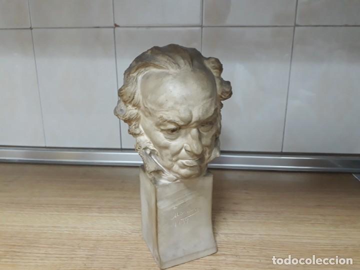 Arte: CABEZA DE GOYA MARIANO BENLLIURE - Foto 8