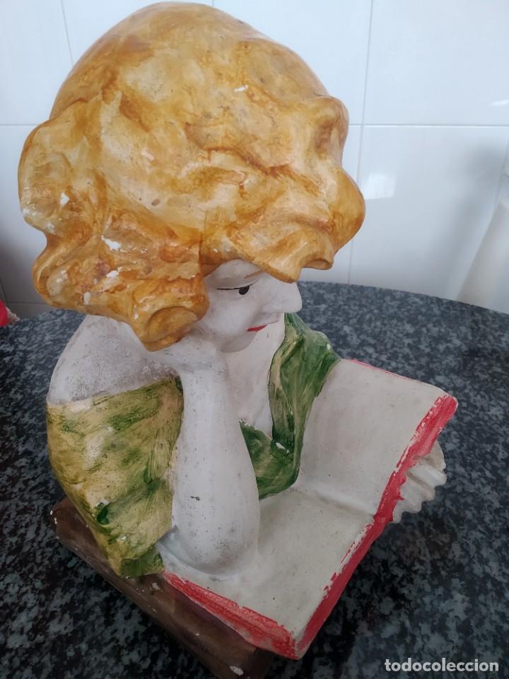 Arte: Busto escayola mujer leyendo - Foto 3