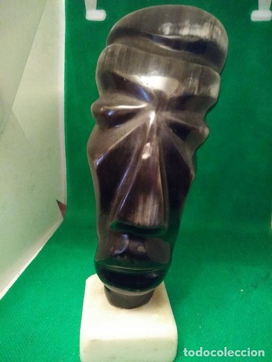 Arte: Cuerno tallado con rostro - Foto 10