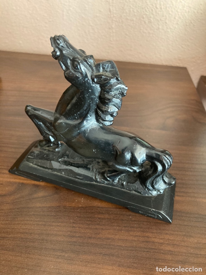 Arte: Talla caballo jade negro - Foto 2