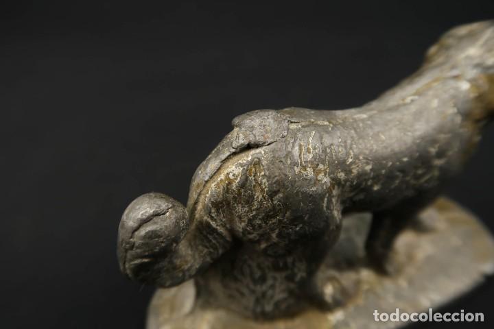 Arte: Antigua Figura Perro de Esta&ntilde;o - Foto 3