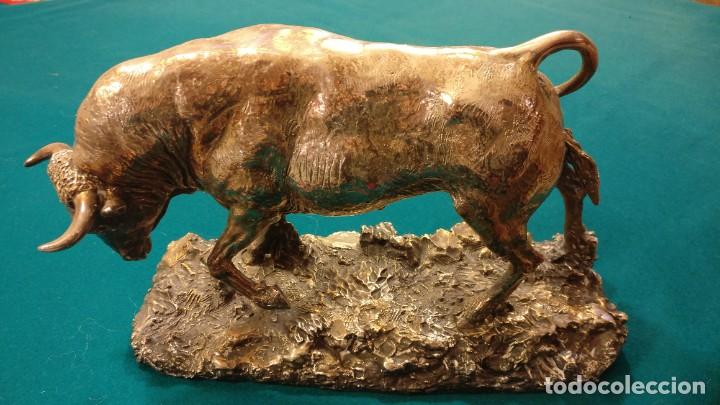 Arte: Figura toro plata pura - Foto 5