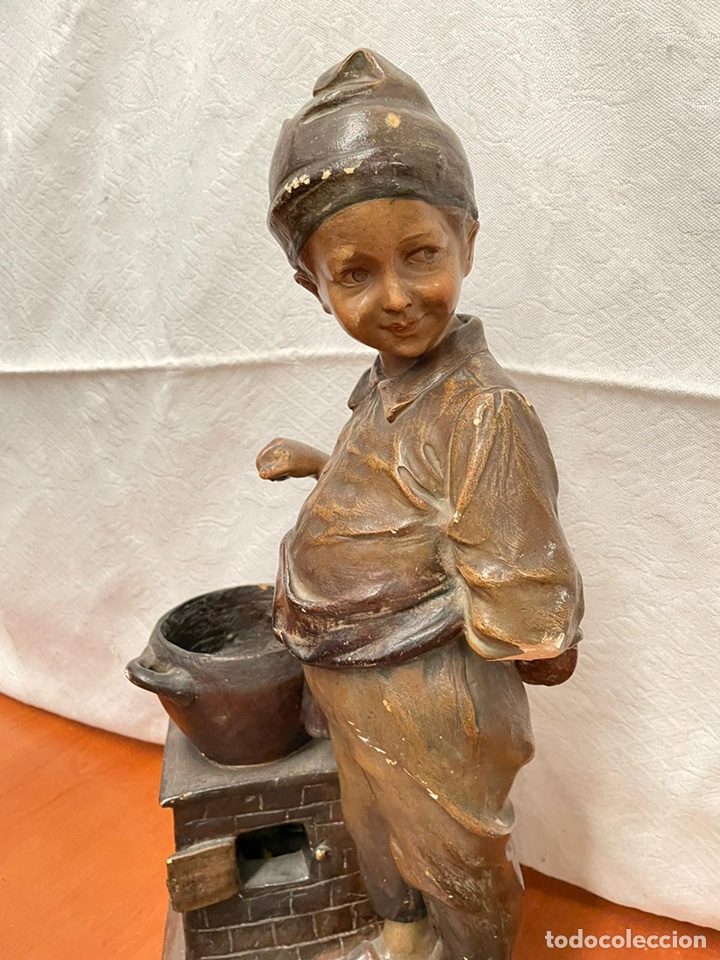 Arte: Talla antigua mu&ntilde;eco asturiano - Foto 2
