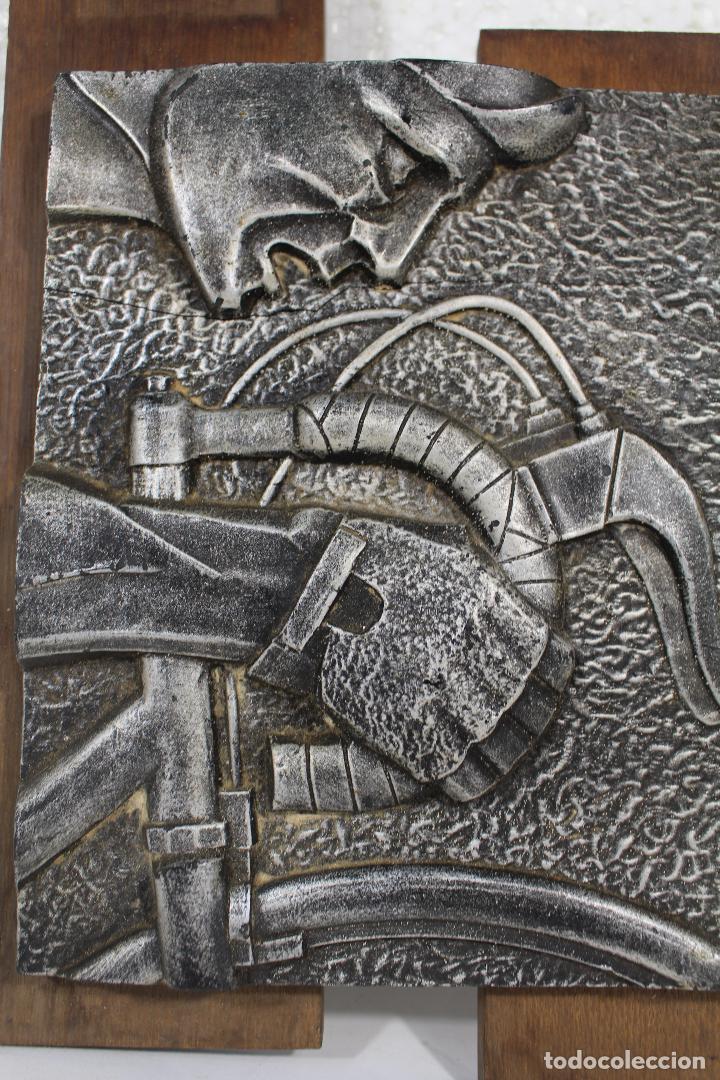 Arte: cuadro escultura relieve ciclista - Foto 5