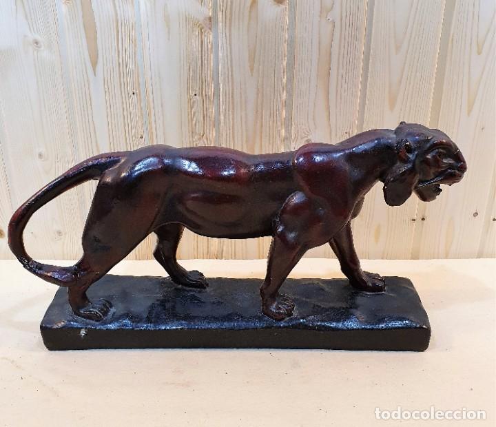 Arte: ANTIGUA ESCULTURA LEON - Foto 1