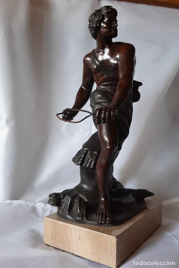 Arte: Figura bronce o lat&oacute;n patinado - Foto 2