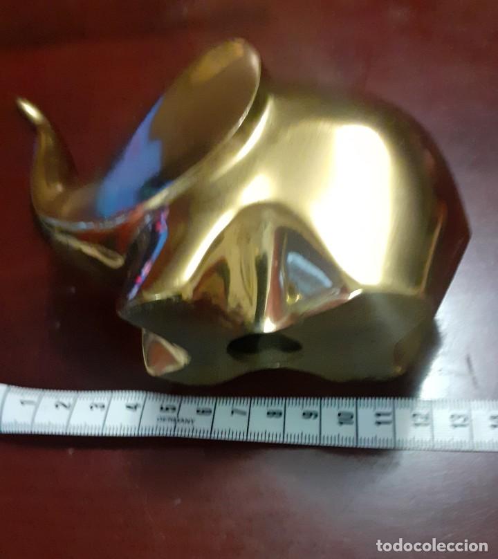 Arte: Figura de elefante en laton dorado - Foto 3