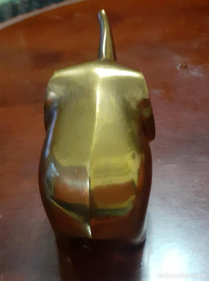 Arte: Figura de elefante en laton dorado - Foto 4