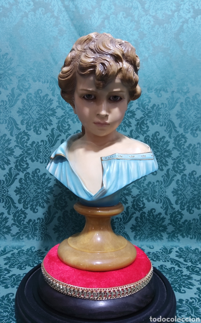 Arte: Busto antiguo de un ni&ntilde;o - Foto 2