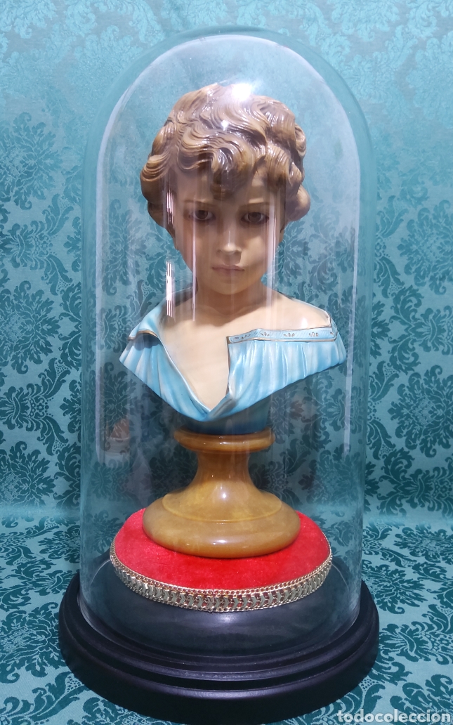 Arte: Busto antiguo de un ni&ntilde;o - Foto 1