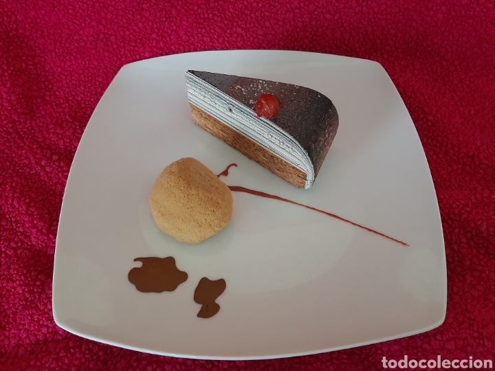 Arte: Trozo de tarta. Barnices, madera y espoja. - Foto 1
