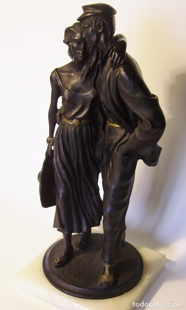 Arte: ESCULTURA CON DOS FIGURAS - Foto 3