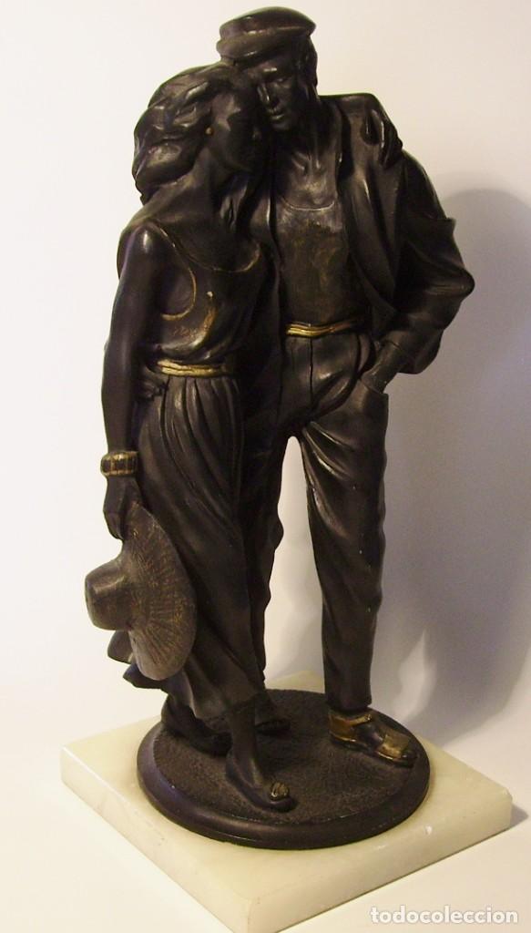 Arte: ESCULTURA CON DOS FIGURAS - Foto 5