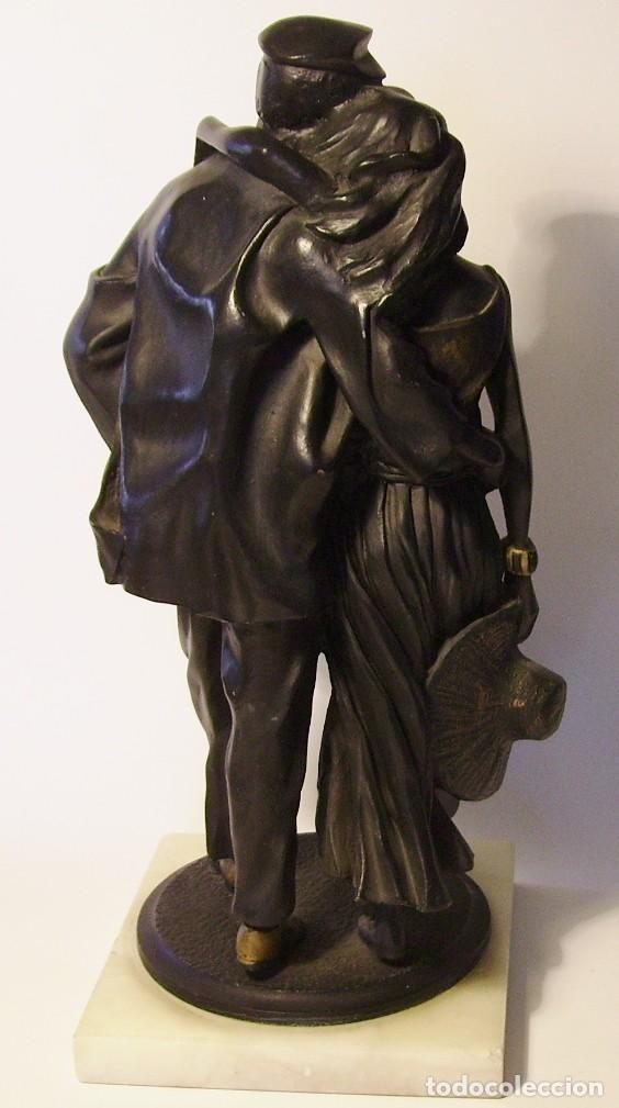 Arte: ESCULTURA CON DOS FIGURAS - Foto 7