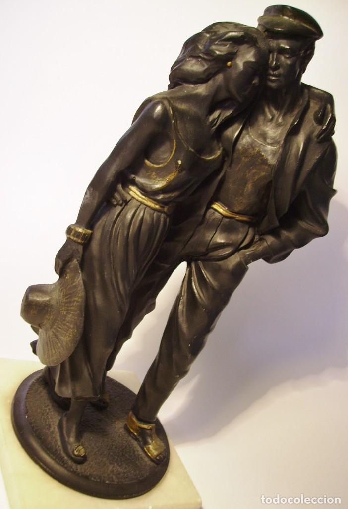 Arte: ESCULTURA CON DOS FIGURAS - Foto 12
