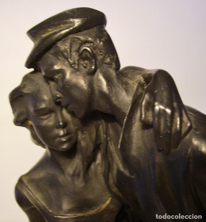 Arte: ESCULTURA CON DOS FIGURAS - Foto 15