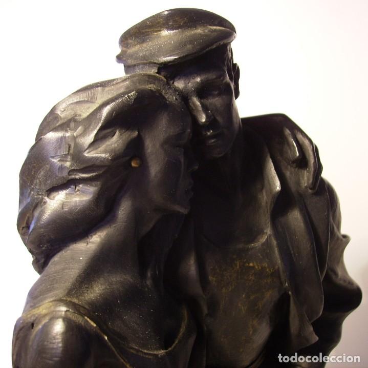 Arte: ESCULTURA CON DOS FIGURAS - Foto 18