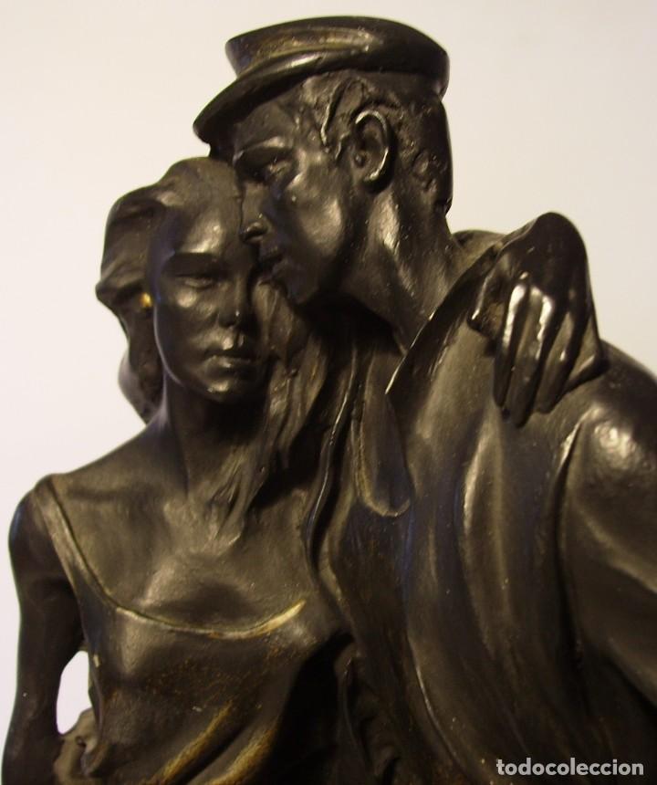 Arte: ESCULTURA CON DOS FIGURAS - Foto 19