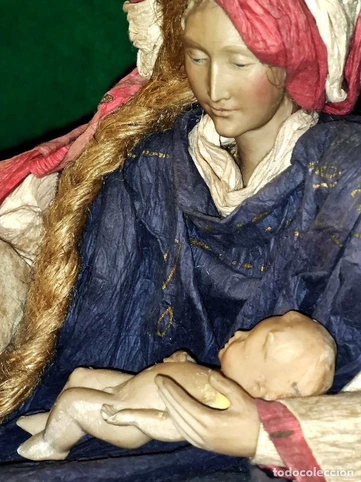 nacimiento grande escayola pintada a mano - Compra venta en todocoleccion