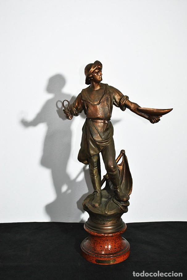Arte: ESCULTURA DE CALAMINA - LA NAVIGATION - Foto 2