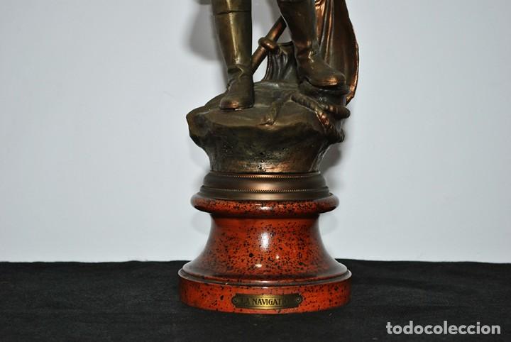 Arte: ESCULTURA DE CALAMINA - LA NAVIGATION - Foto 4