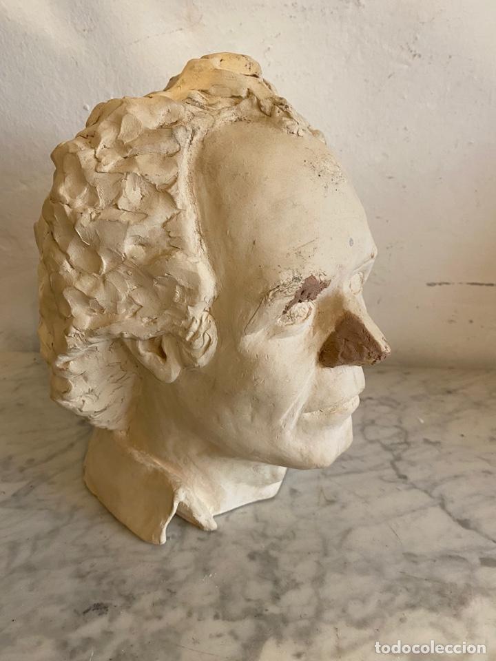 Arte: ANTIGUO BUSTO DE YESO - Foto 3