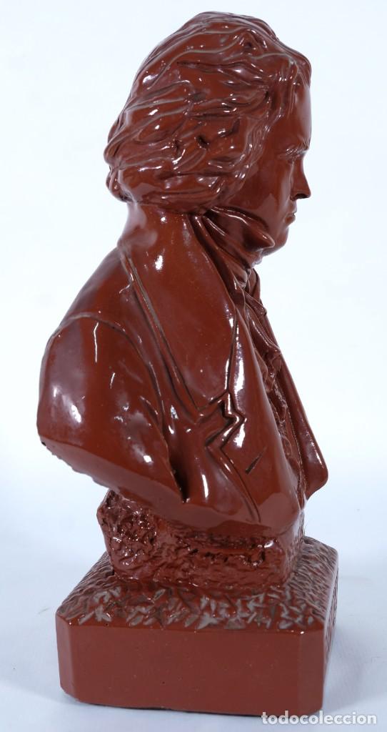 Arte: Busto de Bethoven en escayola esmaltada - Foto 4