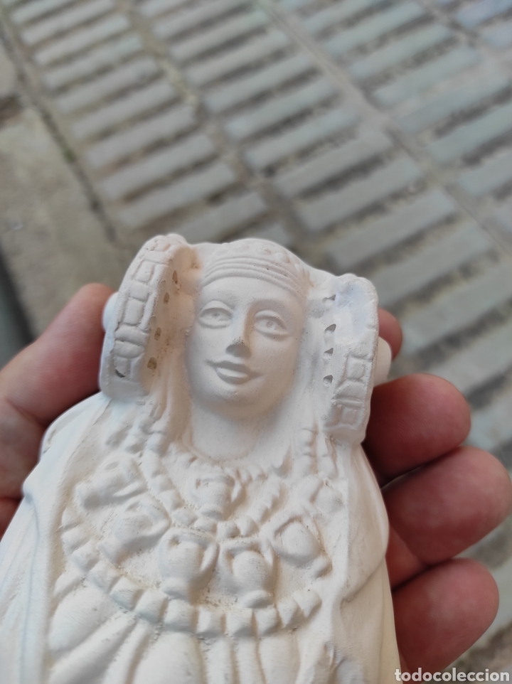 Arte: Pareja de Figuras de la Dama de Elche en Escayola - Foto 12