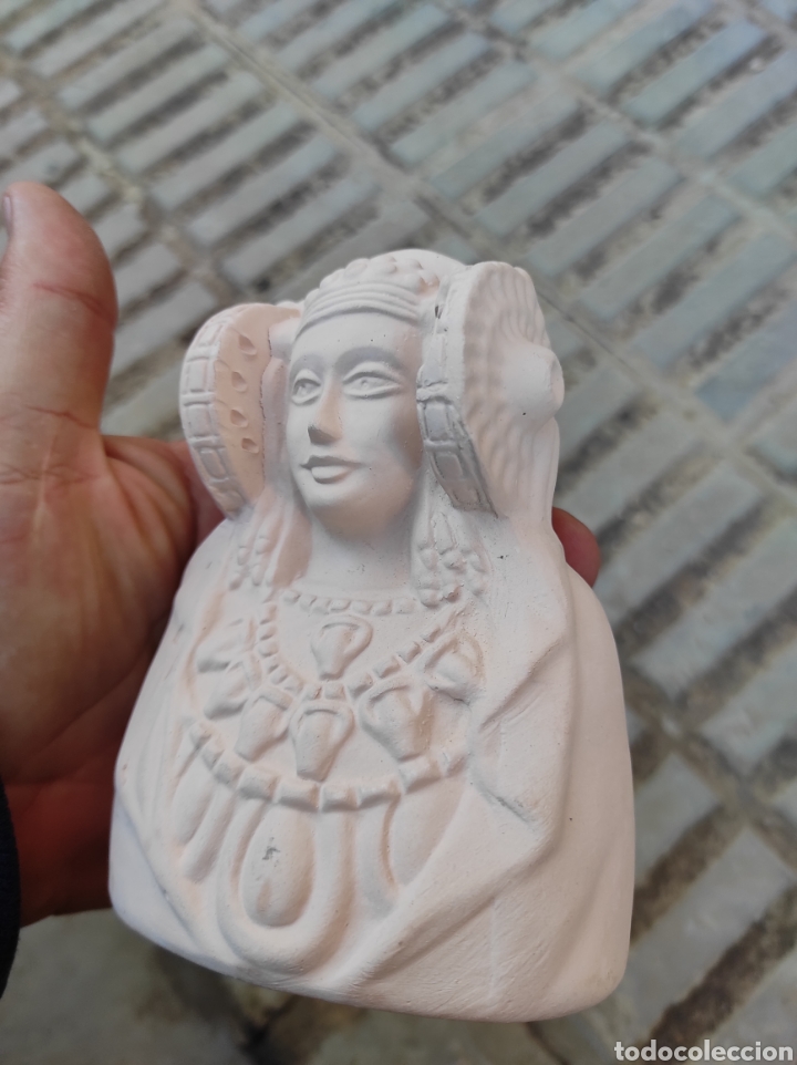 Arte: Pareja de Figuras de la Dama de Elche en Escayola - Foto 19