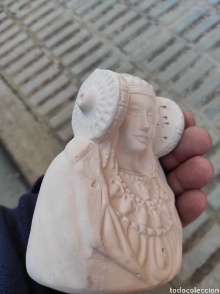 Arte: Pareja de Figuras de la Dama de Elche en Escayola - Foto 22
