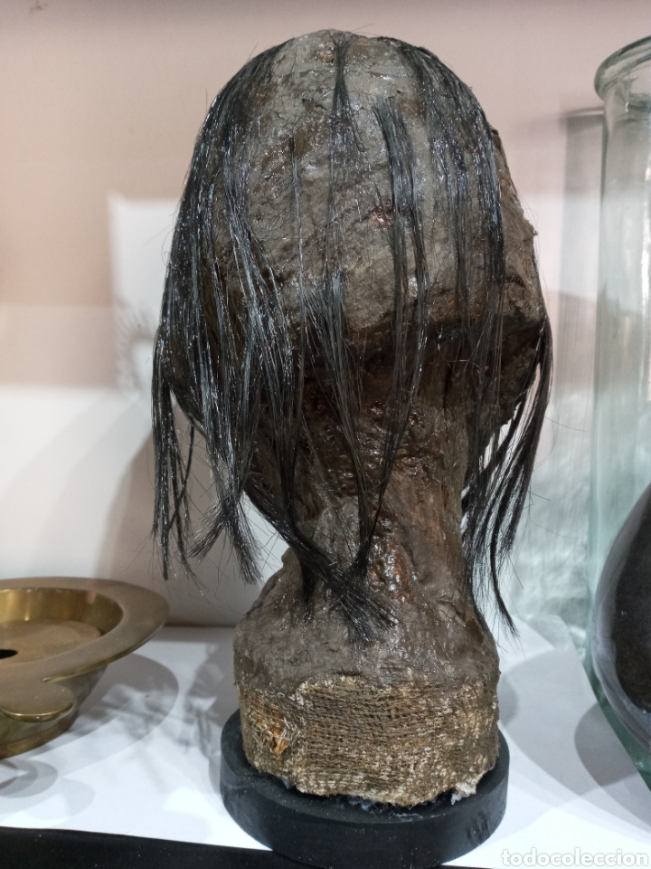 Arte: ESCULTURA CABEZA DE MOMIA. - Foto 5