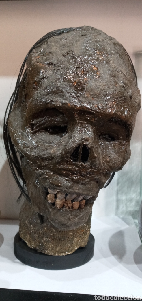 Arte: ESCULTURA CABEZA DE MOMIA. - Foto 7