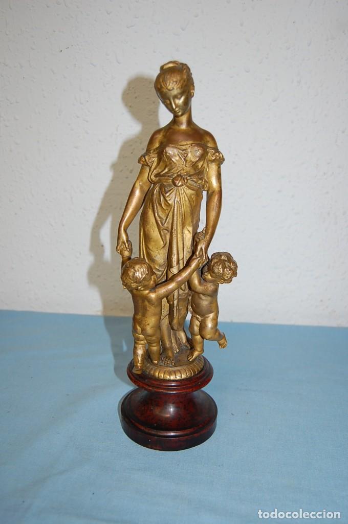 Arte: ANTIGUA ESCULTURA MATERNIDAD - Foto 1