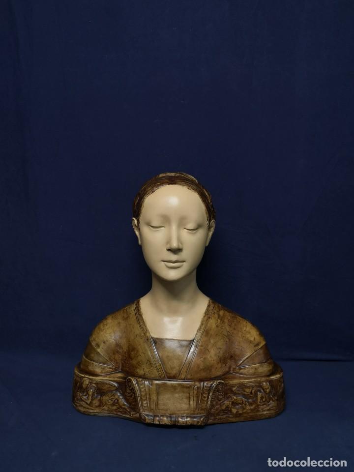 Arte: ESCULTURA BUSTO JOVEN MEDIEVAL - Foto 2