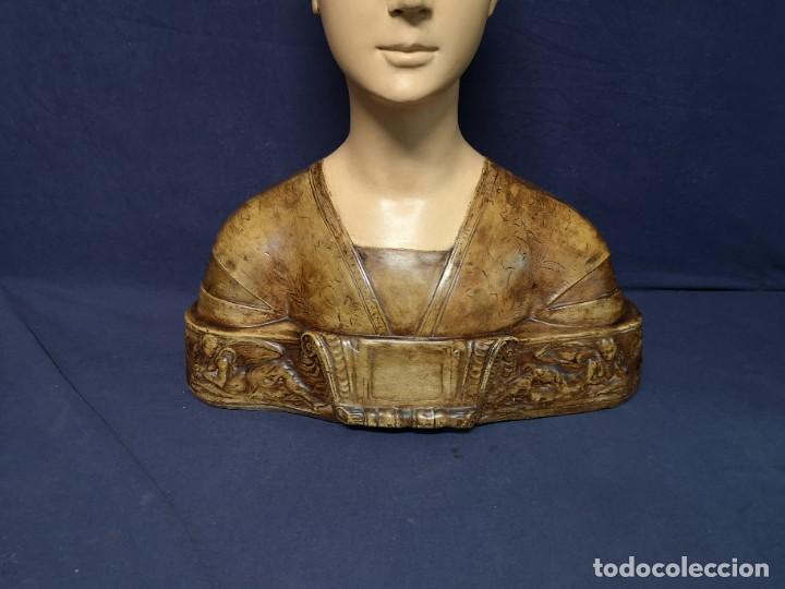 Arte: ESCULTURA BUSTO JOVEN MEDIEVAL - Foto 3