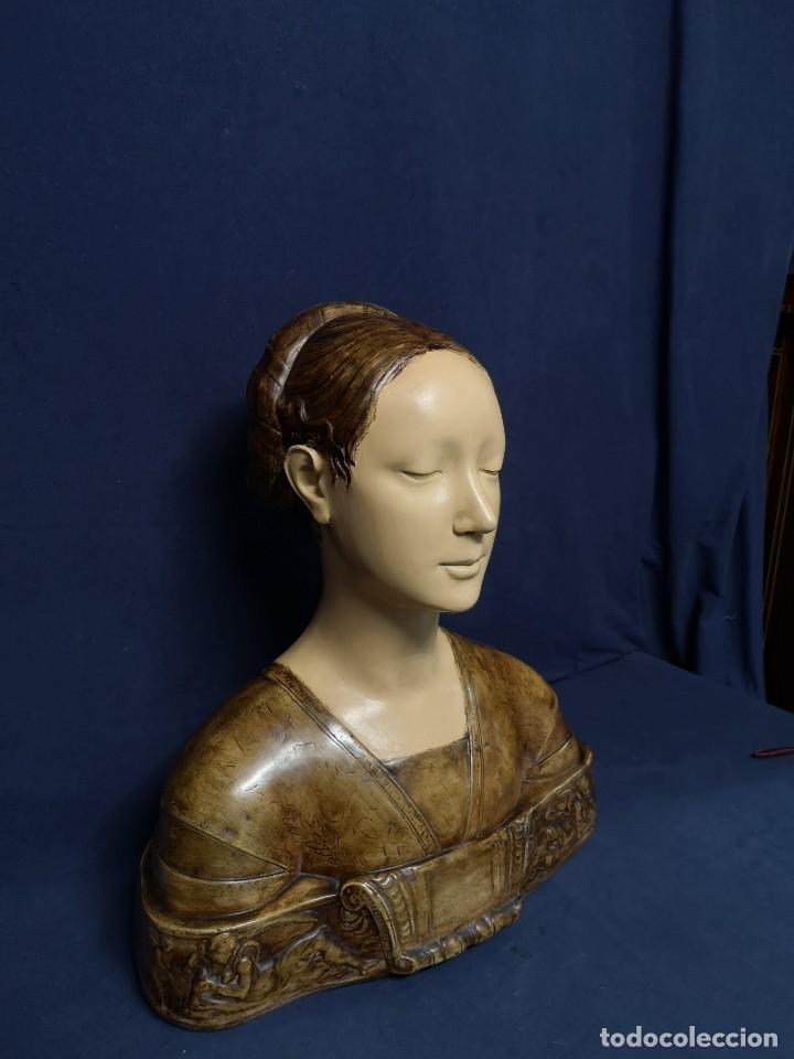 Arte: ESCULTURA BUSTO JOVEN MEDIEVAL - Foto 5