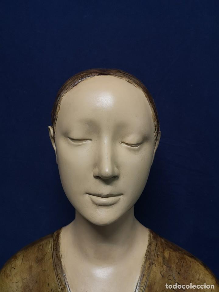 Arte: ESCULTURA BUSTO JOVEN MEDIEVAL - Foto 7