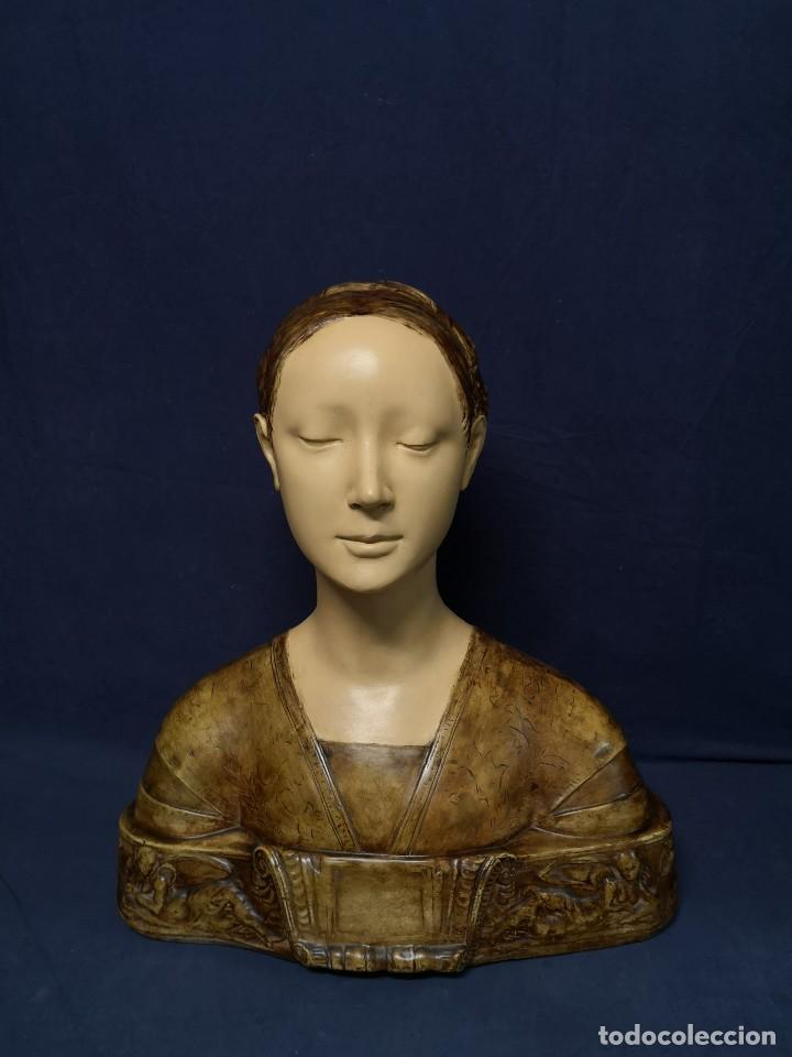 Arte: ESCULTURA BUSTO JOVEN MEDIEVAL - Foto 13