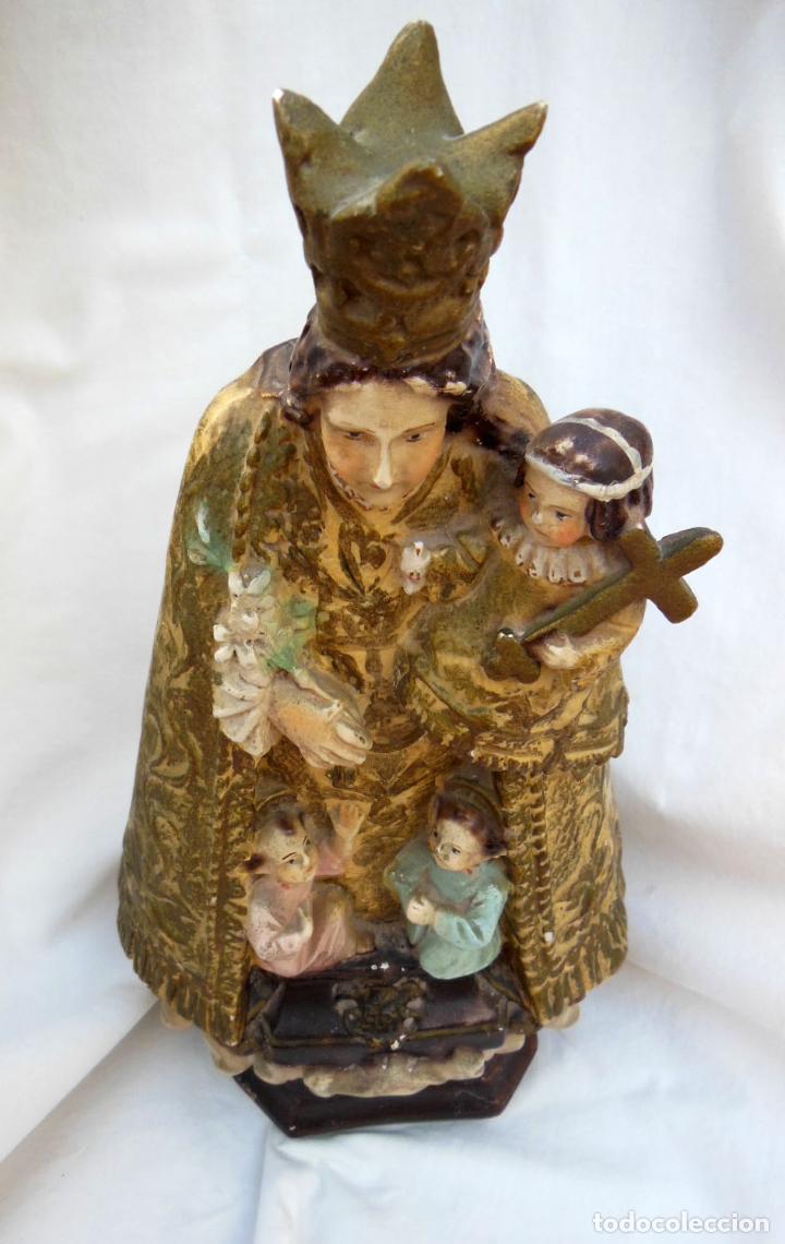 Arte: VIRGEN DE LOS DESAMPARADOS, FIGURA DE ESTUCO. - Foto 2