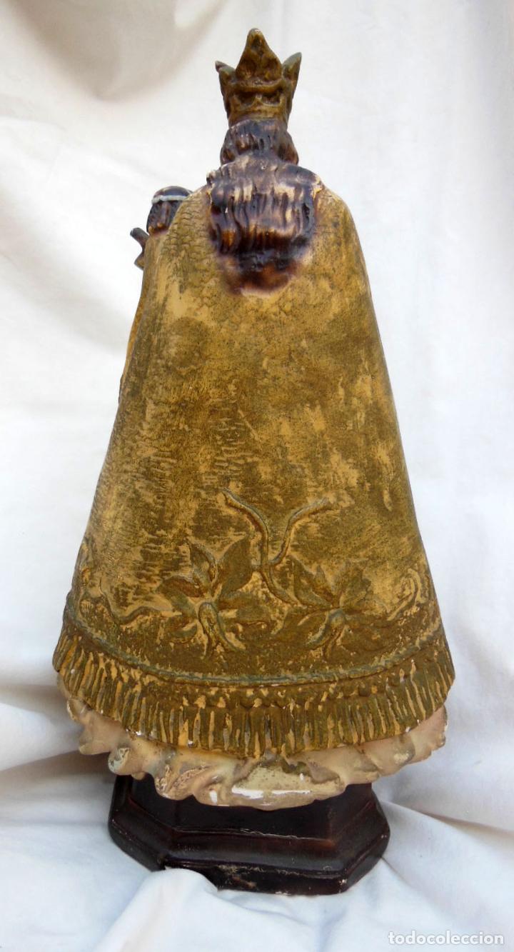 Arte: VIRGEN DE LOS DESAMPARADOS, FIGURA DE ESTUCO. - Foto 6