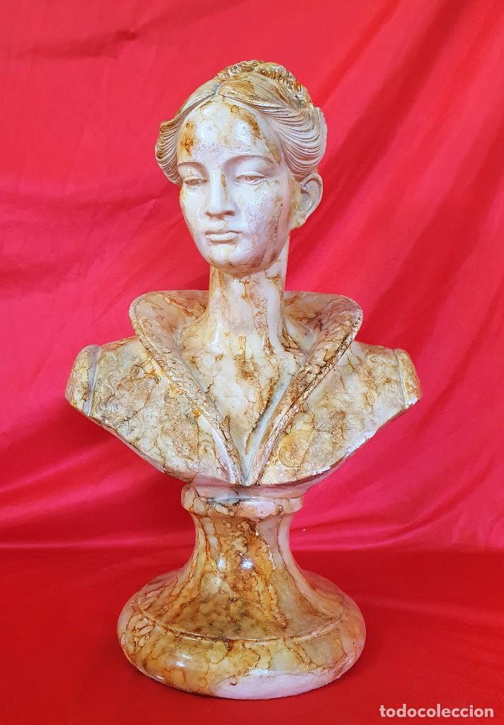 Arte: BUSTO DE ESTUCO POLICROMADO - Foto 1