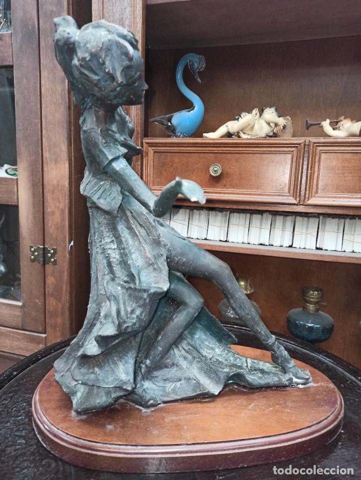 Arte: Gran figura de joven bailarina. V2 - Foto 3