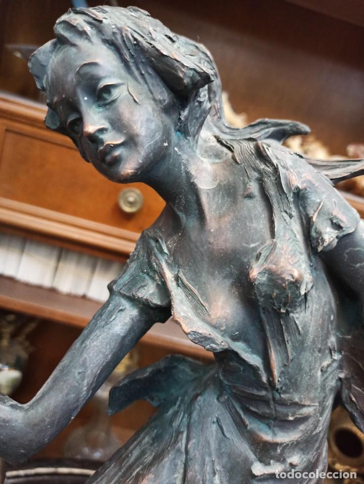 Arte: Gran figura de joven bailarina. V2 - Foto 6