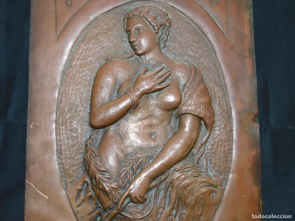 Arte: ANTIGUO RELIEVE SOBRE PLANCHA DE COBRE - Foto 3