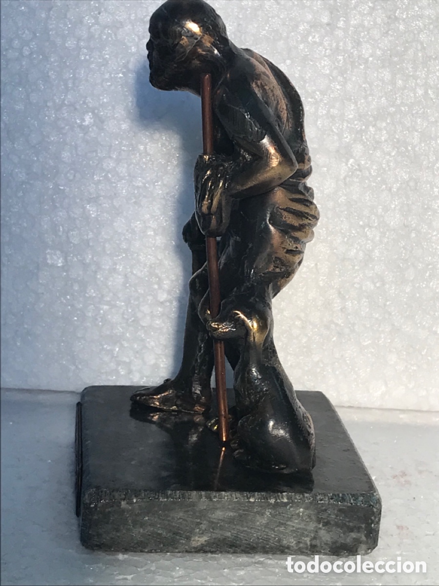 Arte: Figura de Di&oacute;genes en lat&oacute;n 14x8x8cm Ref MT1 - Foto 2