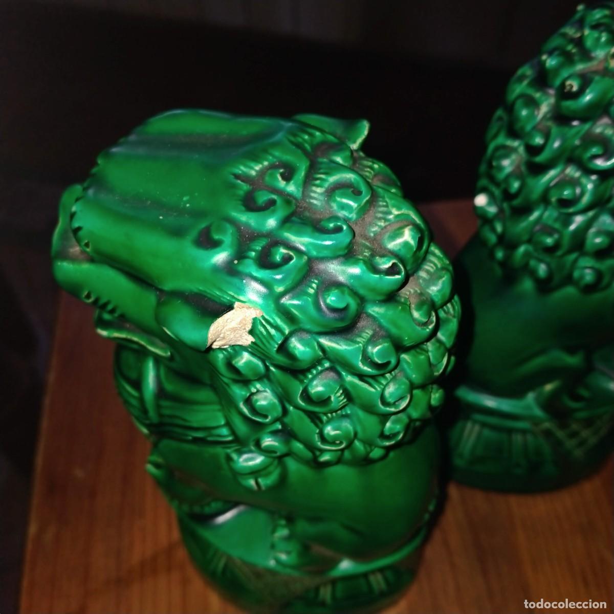 Arte: DRAG&Oacute;N O PERRO FOO VERDE ESCAYOLA - Foto 3