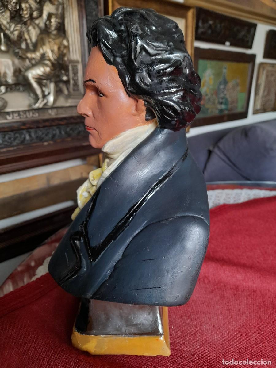 Arte: Busto de Beethoven policromado de yeso - Foto 4