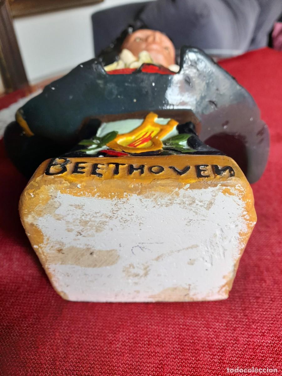 Arte: Busto de Beethoven policromado de yeso - Foto 5