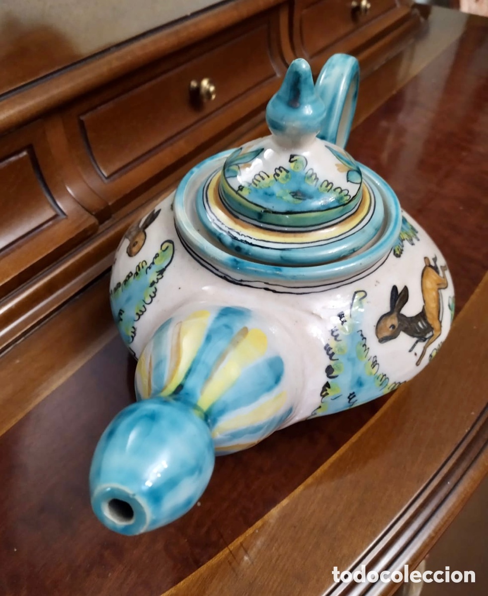 Arte: Tetera/cafetera cer&aacute;mica de Talavera de la Reina - Foto 2