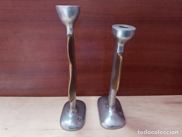 Arte: Pareja candelabros- Escultor David Marshall Sevilla - Foto 2